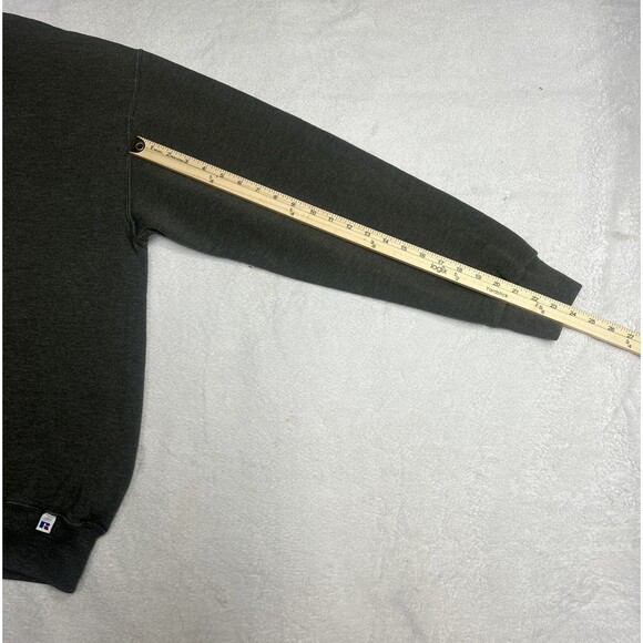 Vintage Russell Athletic Blank Sweatshirt Men’s Size XLT Olive Green Crewneck - Picture 9 of 10